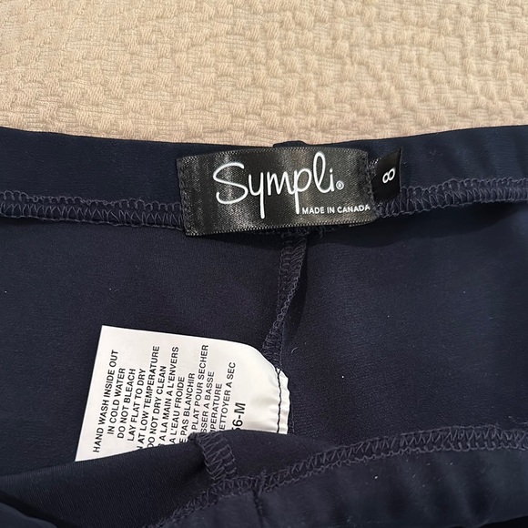 Women's Sympli Navy Pants - Picture 2 of 4